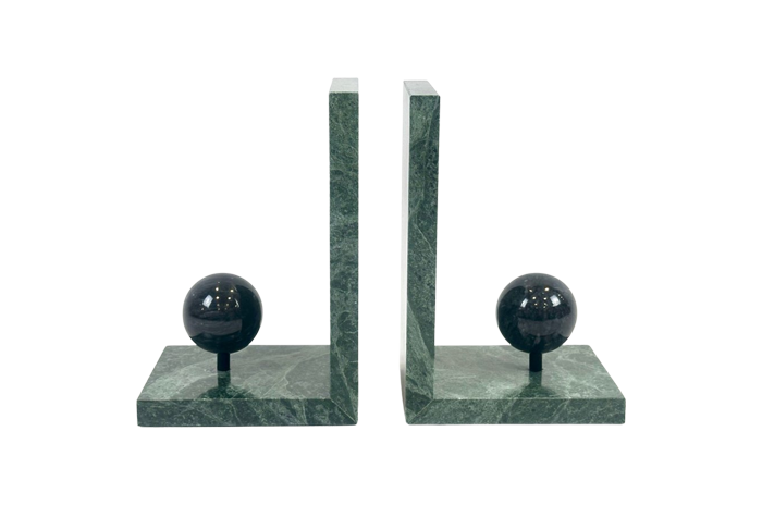 Marble Art Deco bookends, France, 1930s