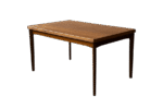 Rozkładany stół tekowy, proj. H. Kjaernulf, Dania, lata 60/70