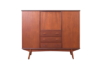 Skandynawski highboard tekowy, Dania, lata 60
