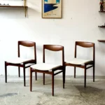 Tekowe krzesła, Lübke, Niemcy, lata 60