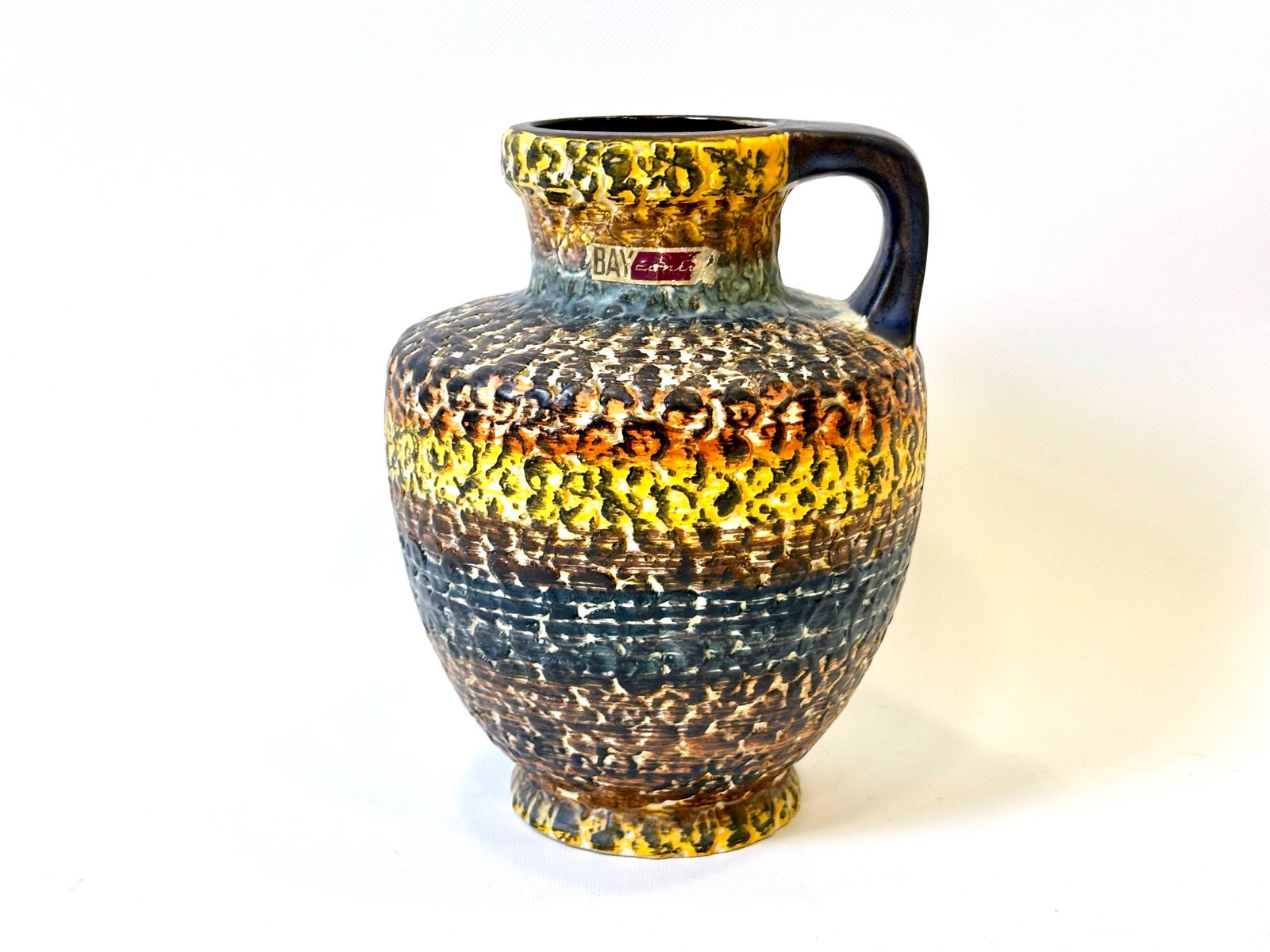 Glazed pitcher, Contura no. 216-25, Bay Keramik, Germany, 1960s
