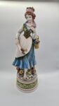 Wysoka ceramiczna figura "kobieta zbierająca kwiaty" proj. Domenico Poloniato, Włochy, lata 80