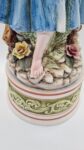 Wysoka ceramiczna figura "kobieta zbierająca kwiaty" proj. Domenico Poloniato, Włochy, lata 80