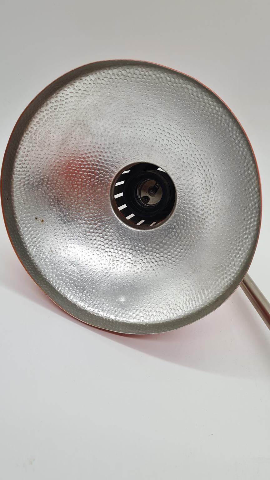 Red table lamp, by Aka Leuchten, Germany, 1970s