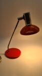 Red table lamp, by Aka Leuchten, Germany, 1970s