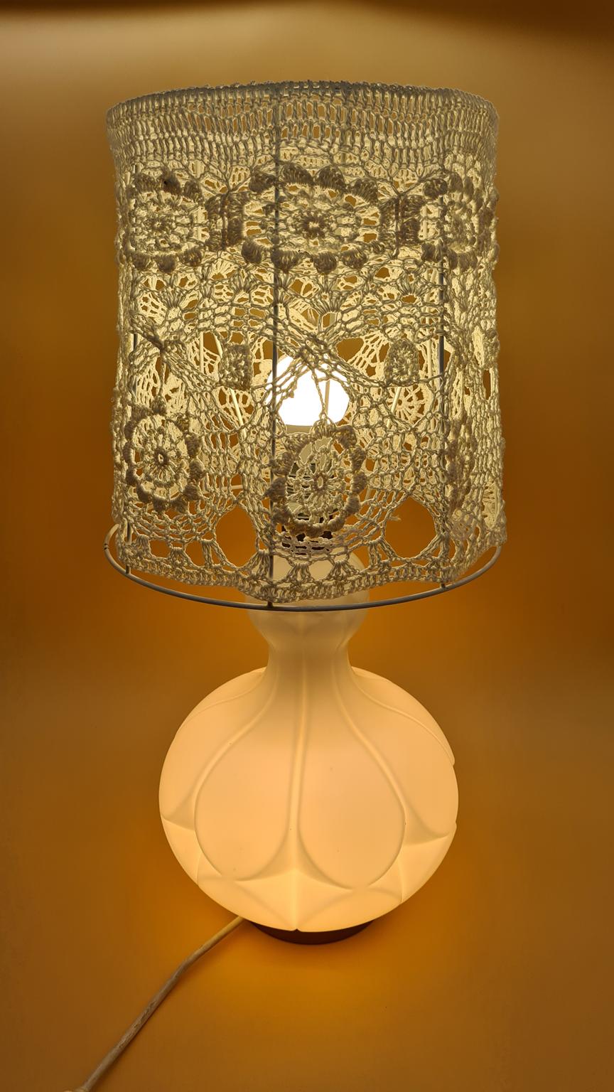 Glass table lamp by Peill & Putzler, 1960s