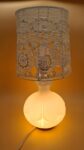Glass table lamp by Peill & Putzler, 1960s
