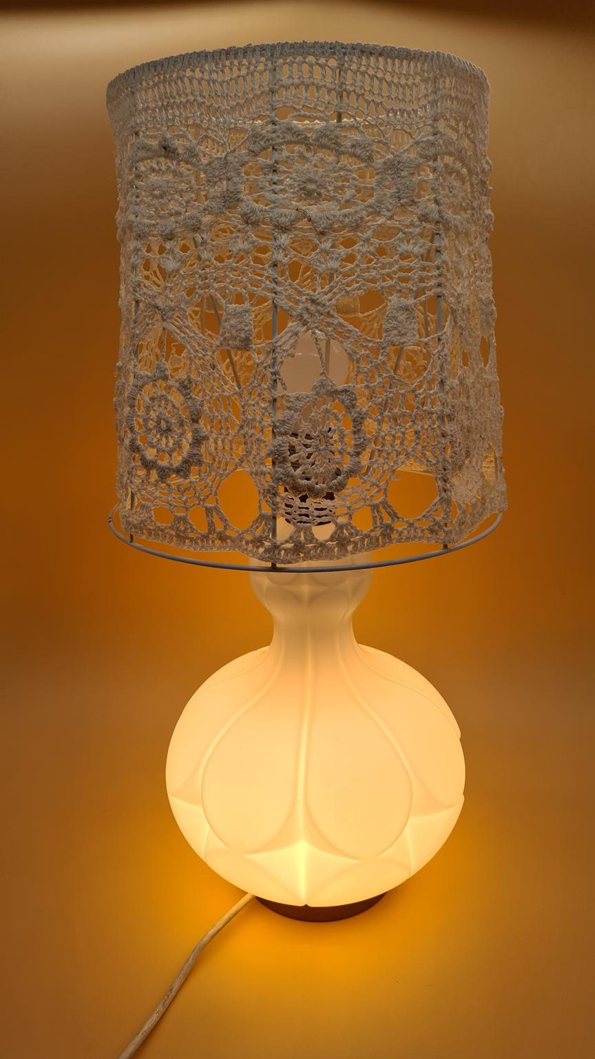 Glass table lamp by Peill & Putzler, 1960s