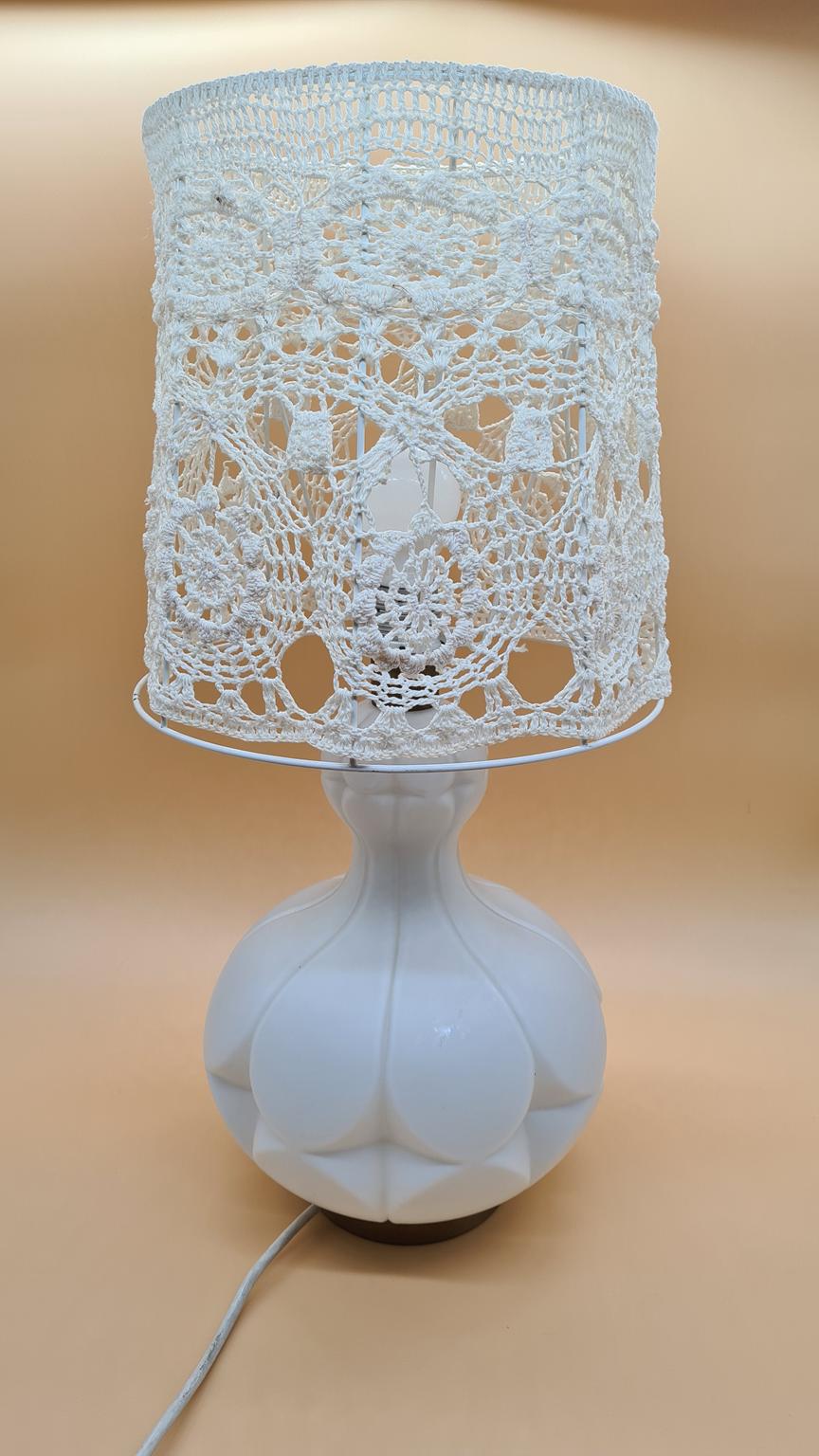 Glass table lamp by Peill & Putzler, 1960s