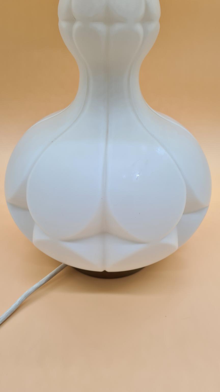Glass table lamp by Peill & Putzler, 1960s