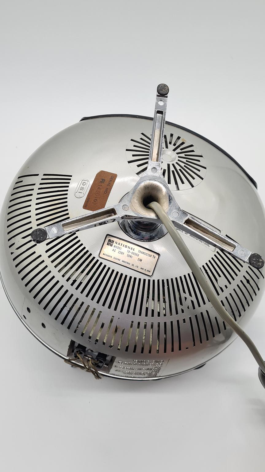 Telewizor kineskopowy National TR-005 Orbitel, Panasonic, Japonia, lata 60/70