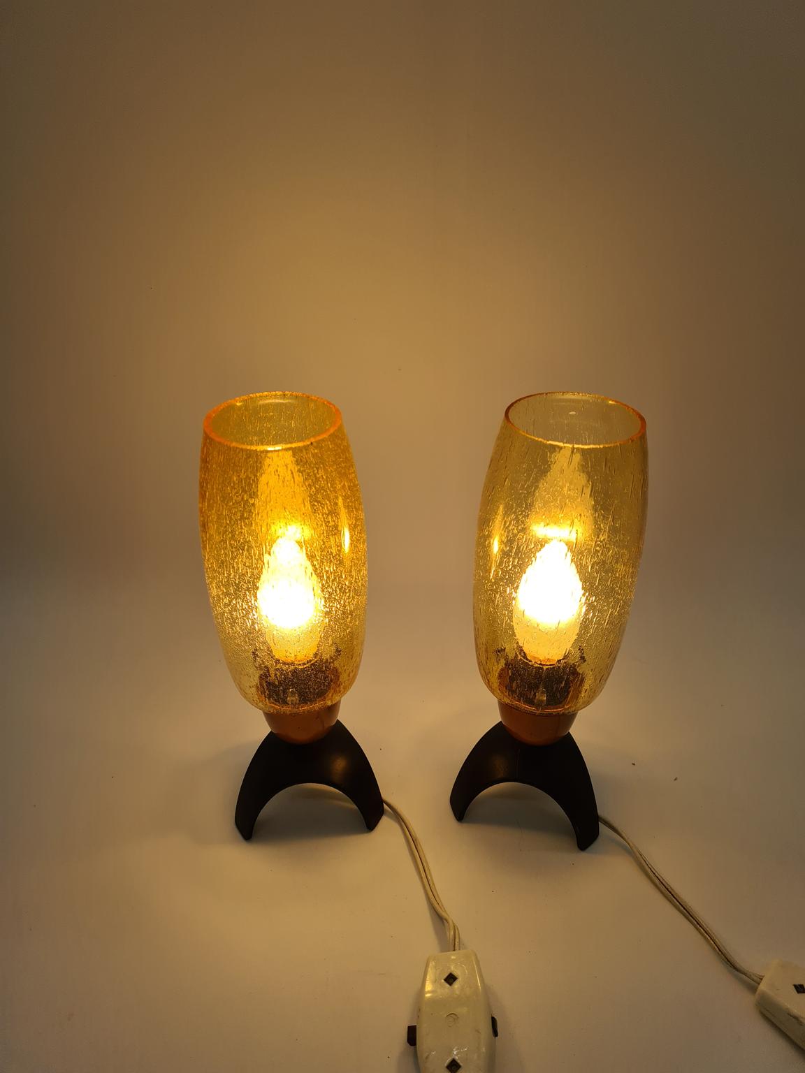 Para stołowych lamp, Niemcy, lata 50/60