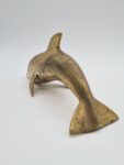 Mosiężna figurka delfina, lata 70