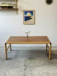 Ash coffee table with teak mosaic, Denmark, 1960s/70s