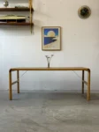 Ash coffee table with teak mosaic, Denmark, 1960s/70s