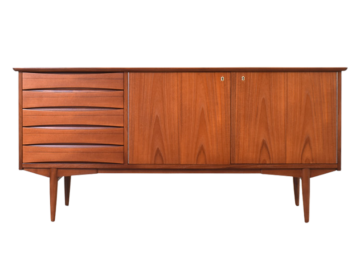 Komoda tekowa proj. Frederik Kayser, Norwegia, lata 60