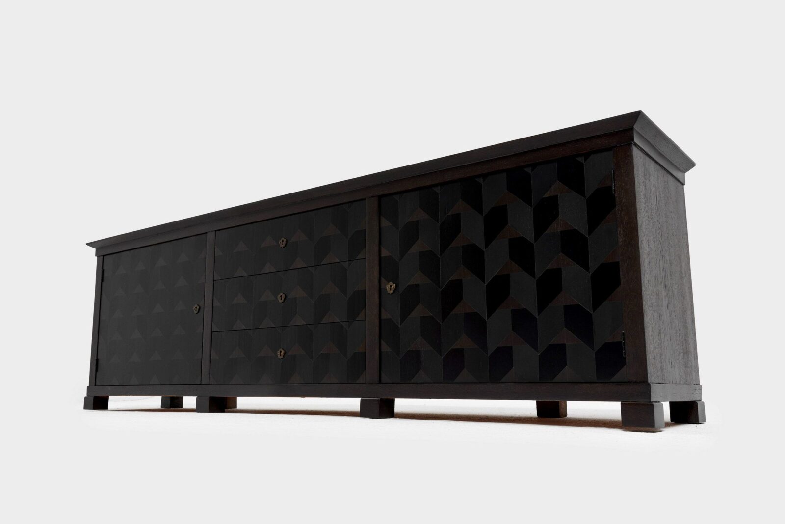Brutalistyczny sideboard, Niemcy, lata 60/70