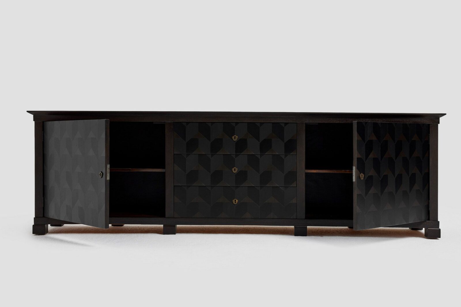 Brutalistyczny sideboard, Niemcy, lata 60/70
