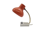 Pomarańczowa lampa biurkowa, lata 60/70
