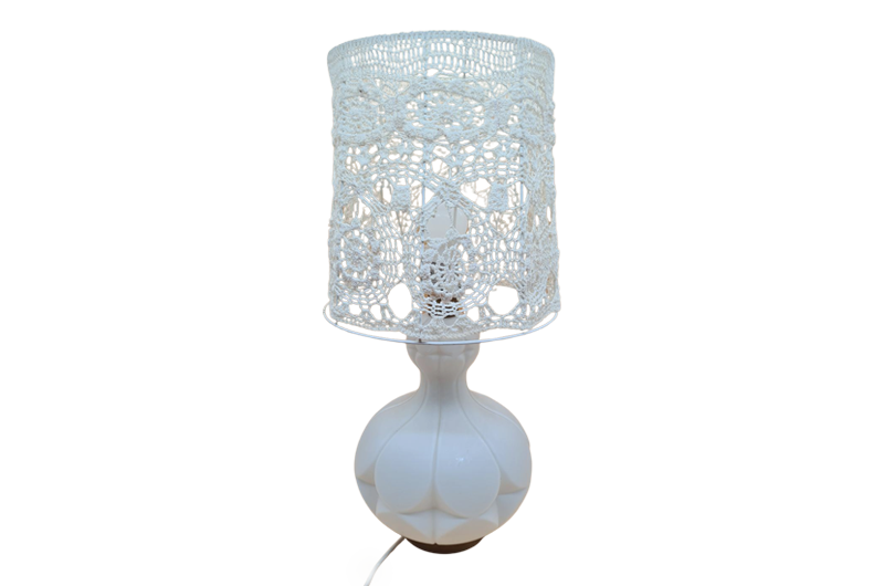 Glass table lamp by Peill & Putzler, 1960s