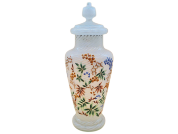 Waza Murano wykonana techniką weneckiego szkła "reticello", Włochy, lata 60-70