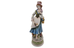 Wysoka ceramiczna figura "kobieta zbierająca kwiaty" proj. Domenico Poloniato, Włochy, lata 80