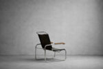B35 Leather Armchair, Designed by Marcel Breuer, Thonet, Germany, 1930s