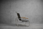 B35 Leather Armchair, Designed by Marcel Breuer, Thonet, Germany, 1930s