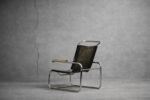 B35 Leather Armchair, Designed by Marcel Breuer, Thonet, Germany, 1930s