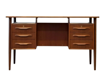 Biurko tekowe vintage, Dania, lata 60/70