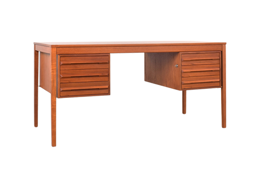 Vintage desk designed by Torbjørn Afdal, manufactured by Bruksbo, Norway, 1960s