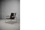 B35 Leather Armchair, Designed by Marcel Breuer, Thonet, Germany, 1930s