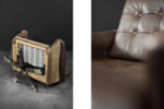Vintage leather lounge chair, Lystager Industri, Denmark, 1970s