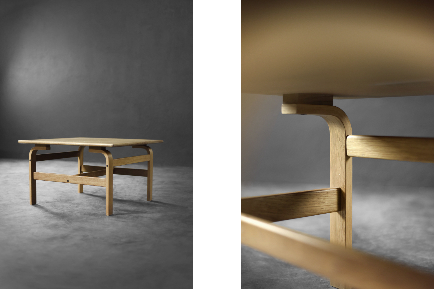 Niski stolik kawowy, proj. Karl-Erik Ekselius, JOC Vetlanda, Szwecja, lata 60