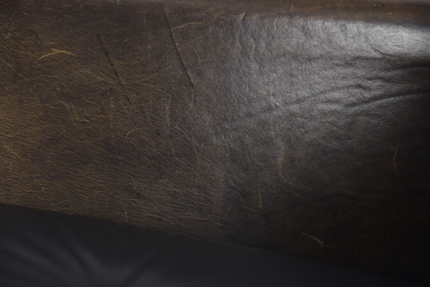 Brutalistyczna sofa skórzana, lata 50