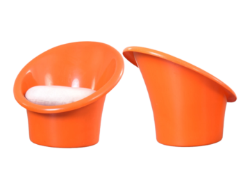 Para foteli model Skopa proj. Ole Gjerløv-Knudsen & Torben Lind, prod. Ikea, Szwecja, lata 70