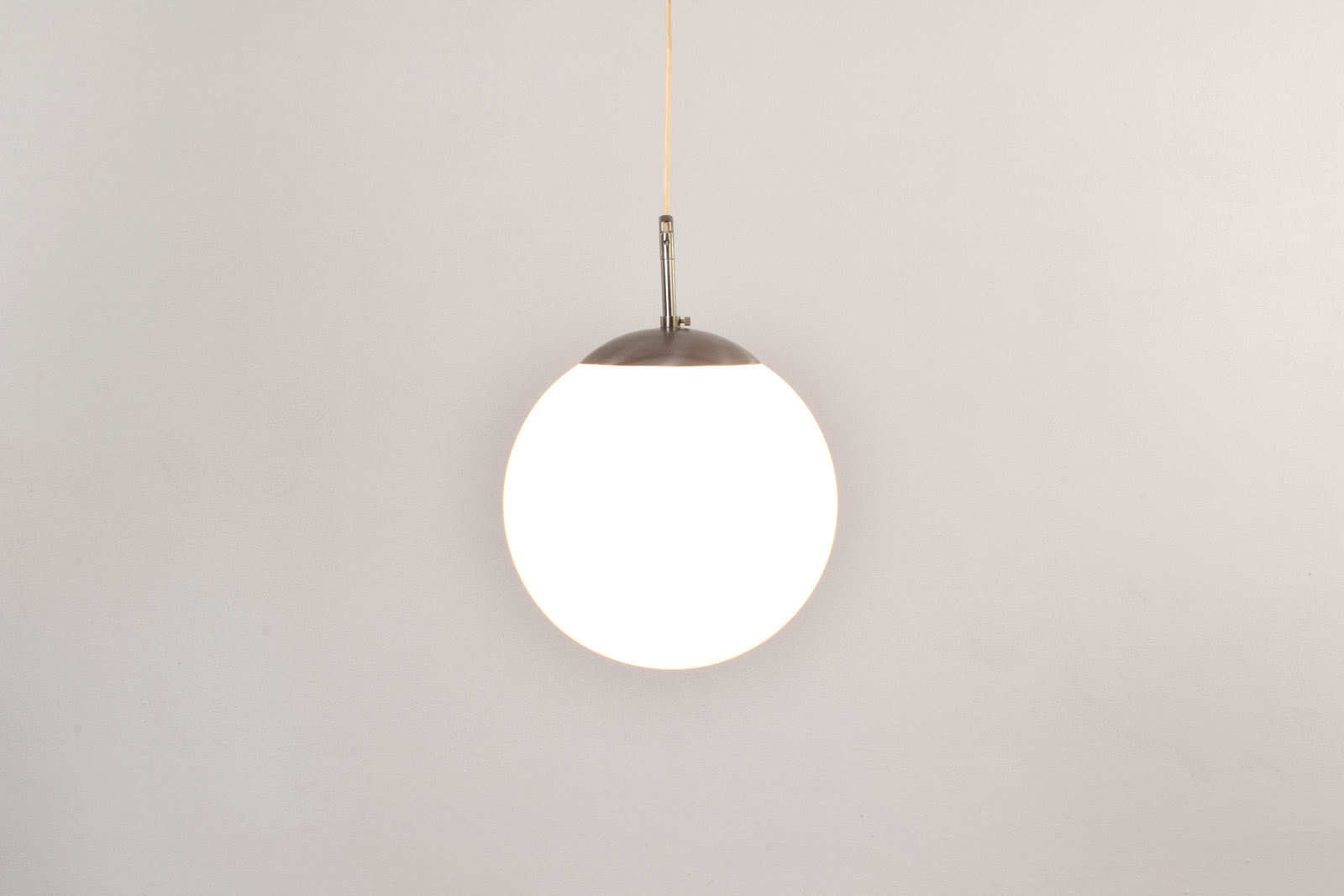 Szklana lampa wisząca, Dania, lata 70