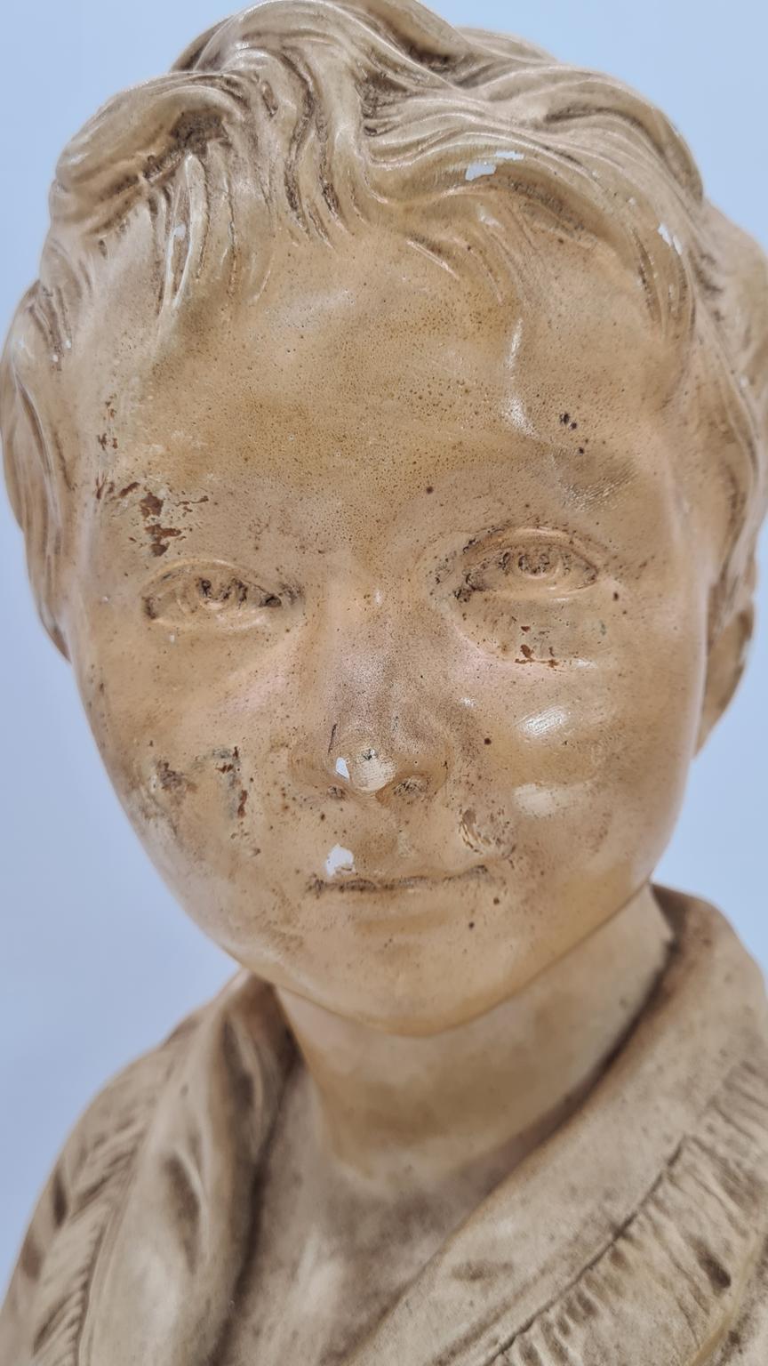 Popiersie chłopca w gipsie, XX wiek