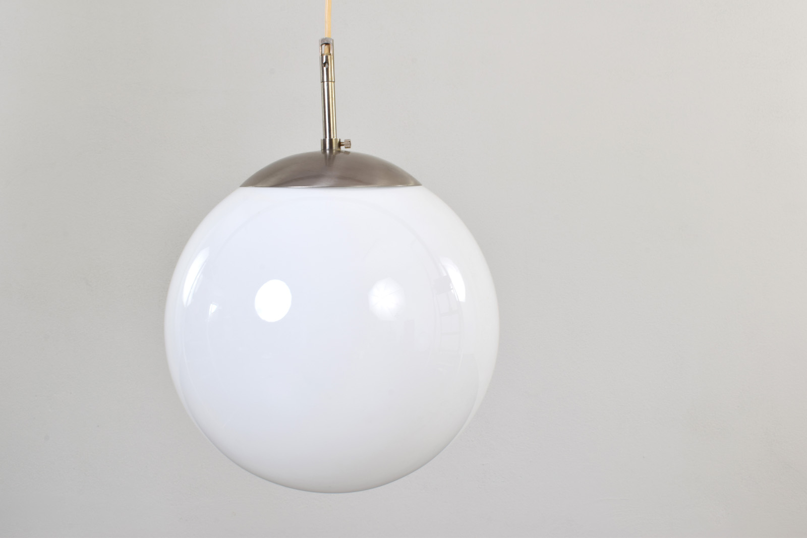 Szklana lampa wisząca, Dania, lata 70