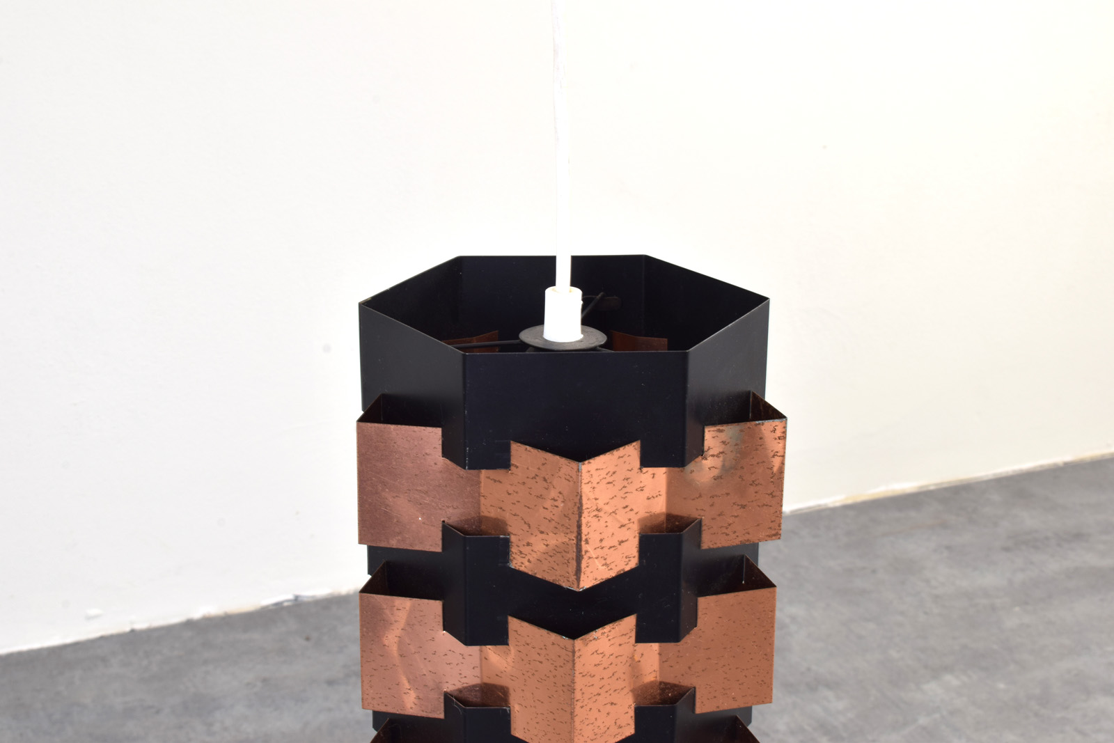 Lampa wisząca proj. Svend Aage, prod. Holm Sørensen, Dania, lata 60