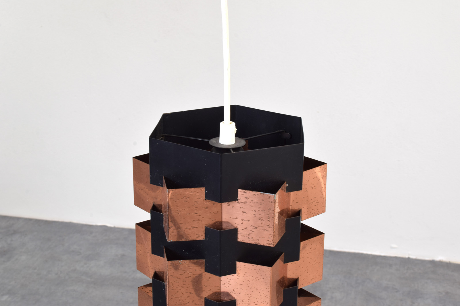 Lampa wisząca proj. Svend Aage, prod. Holm Sørensen, Dania, lata 60