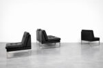 Modular Sofa / Set of 4 Leather Armchairs by Klöber, Germany, 1980s