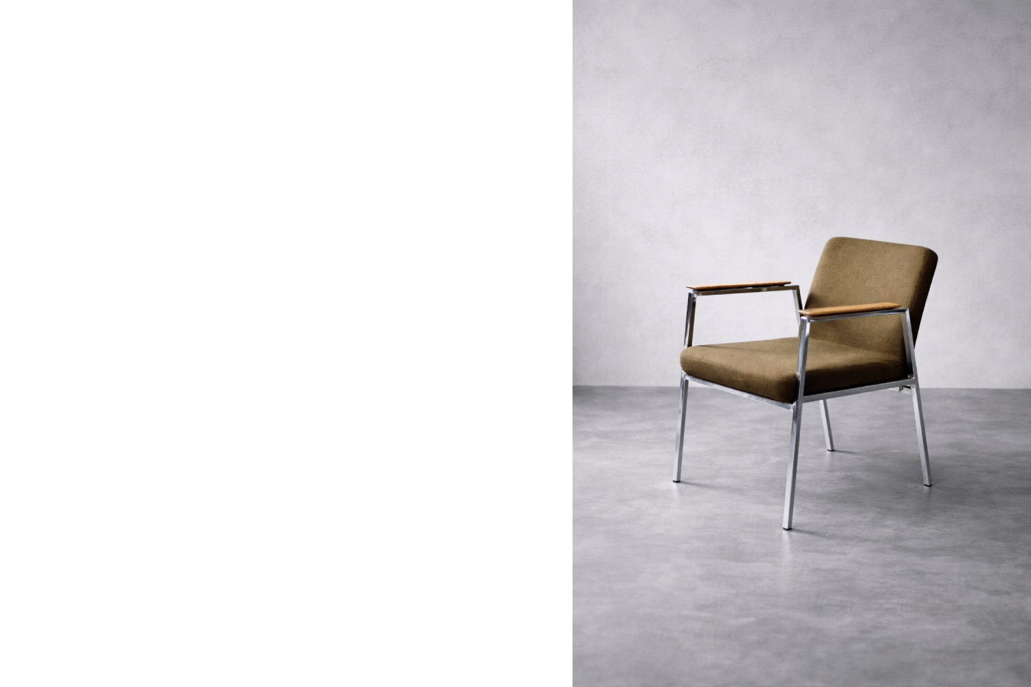 Brązowe krzesło konferencyjne, Drabert, Niemcy, lata 70