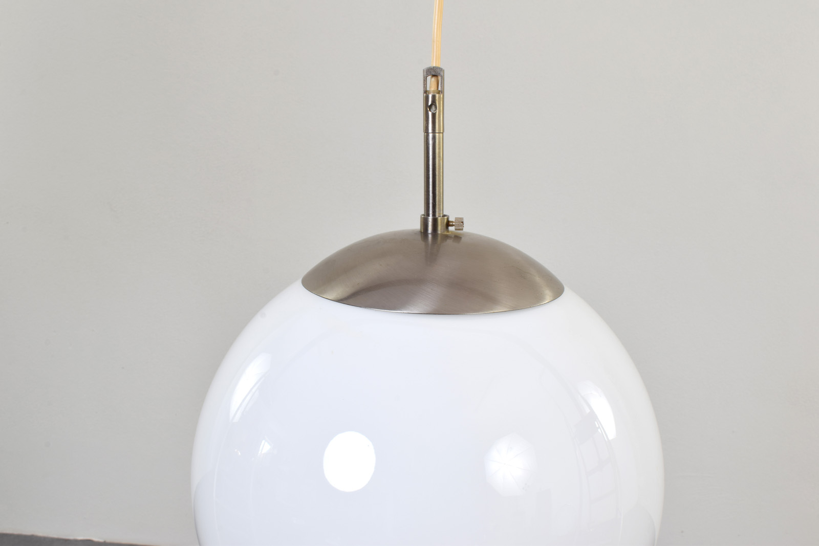 Szklana lampa wisząca, Dania, lata 70