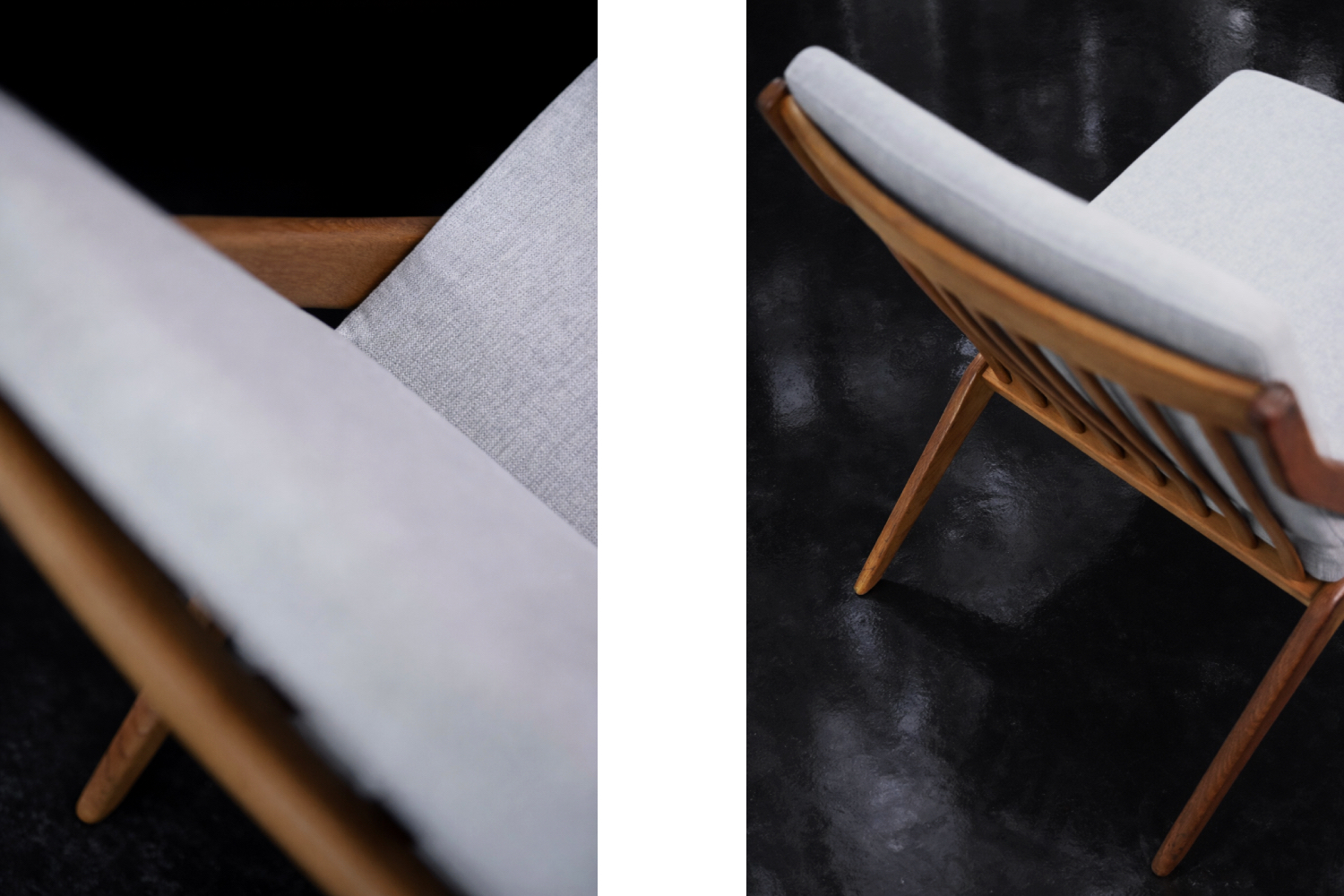 Komplet foteli Scissors, proj. Folke Ohlsson dla Bodafors, Szwecja, 1962