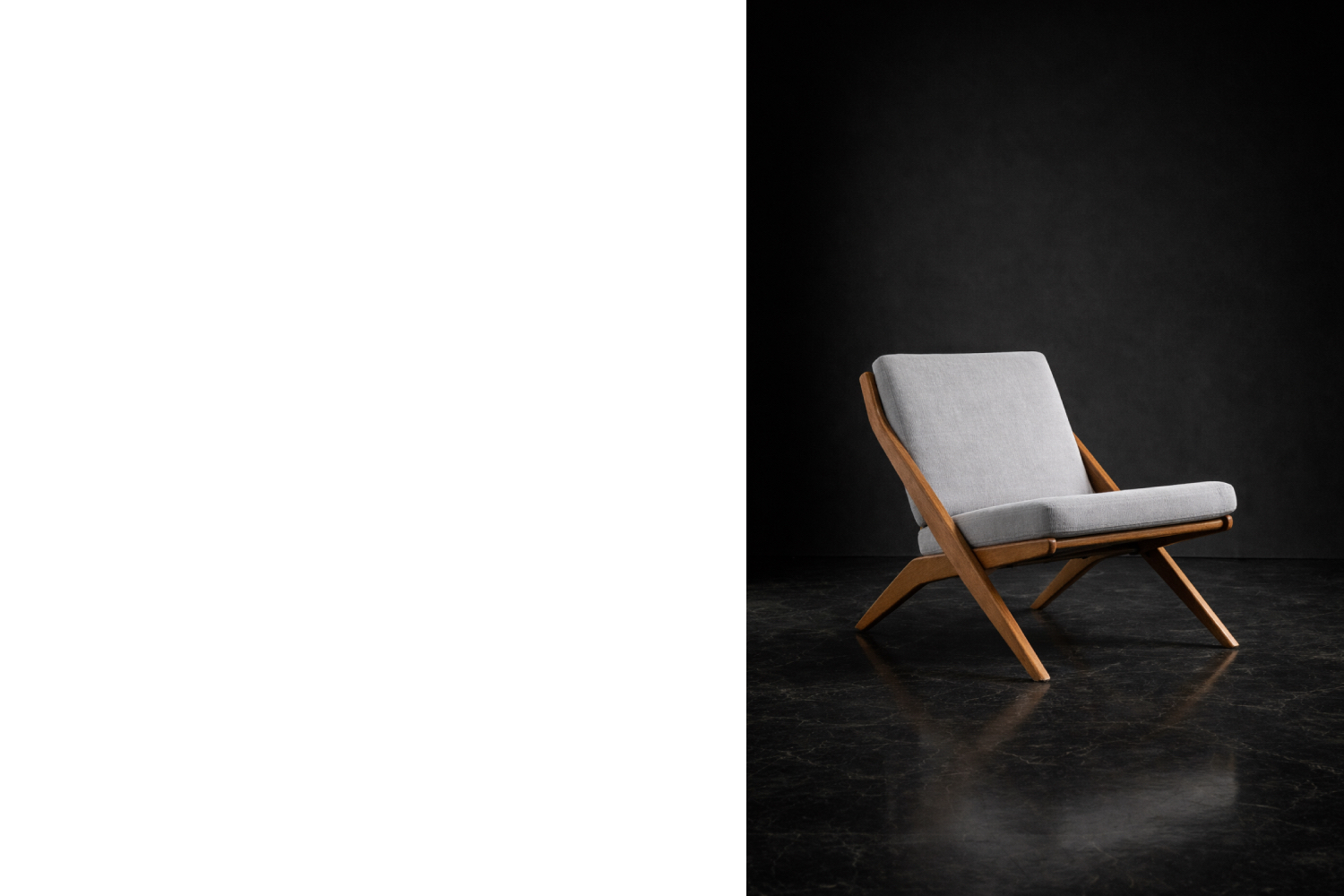 Komplet foteli Scissors, proj. Folke Ohlsson dla Bodafors, Szwecja, 1962