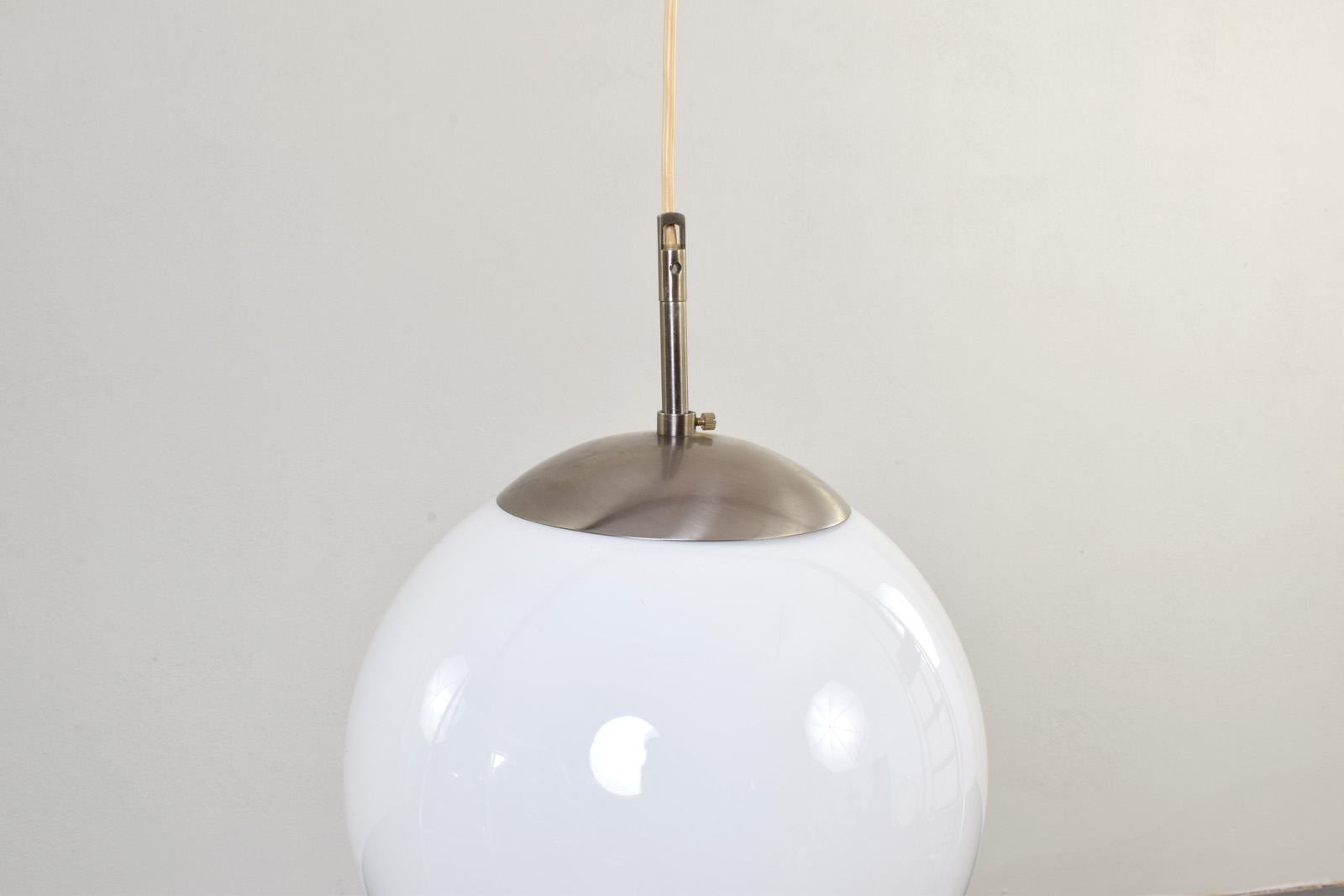 Szklana lampa wisząca, Dania, lata 70