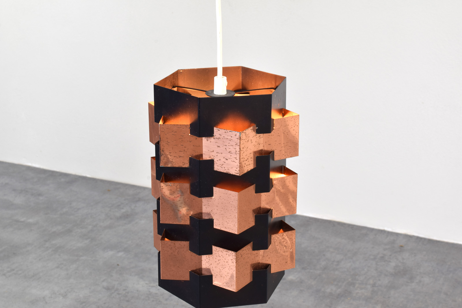 Lampa wisząca proj. Svend Aage, prod. Holm Sørensen, Dania, lata 60