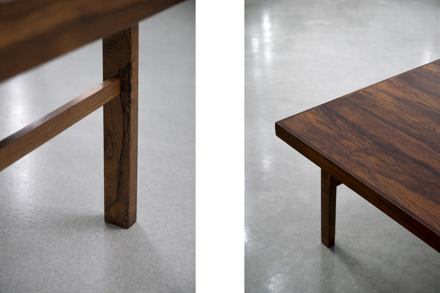 Palisandrowy stolik kawowy vintage, Dania, lata 60