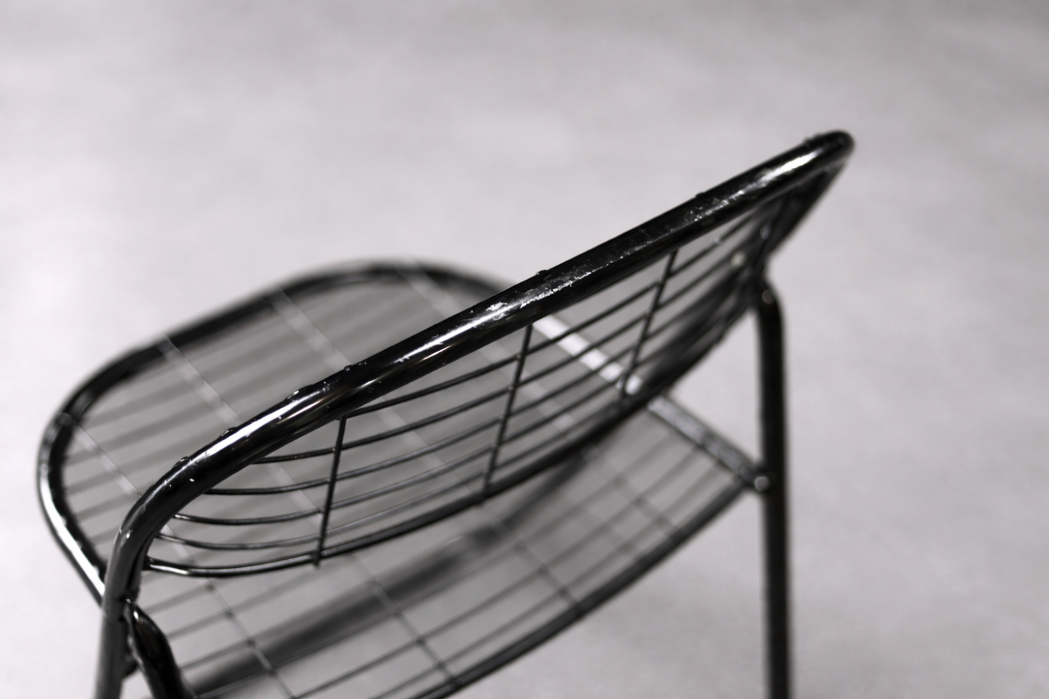 Komplet 5 metalowych krzeseł Åland, proj. Niels Gammelgaard dla IKEA, Szwecja, lata 80